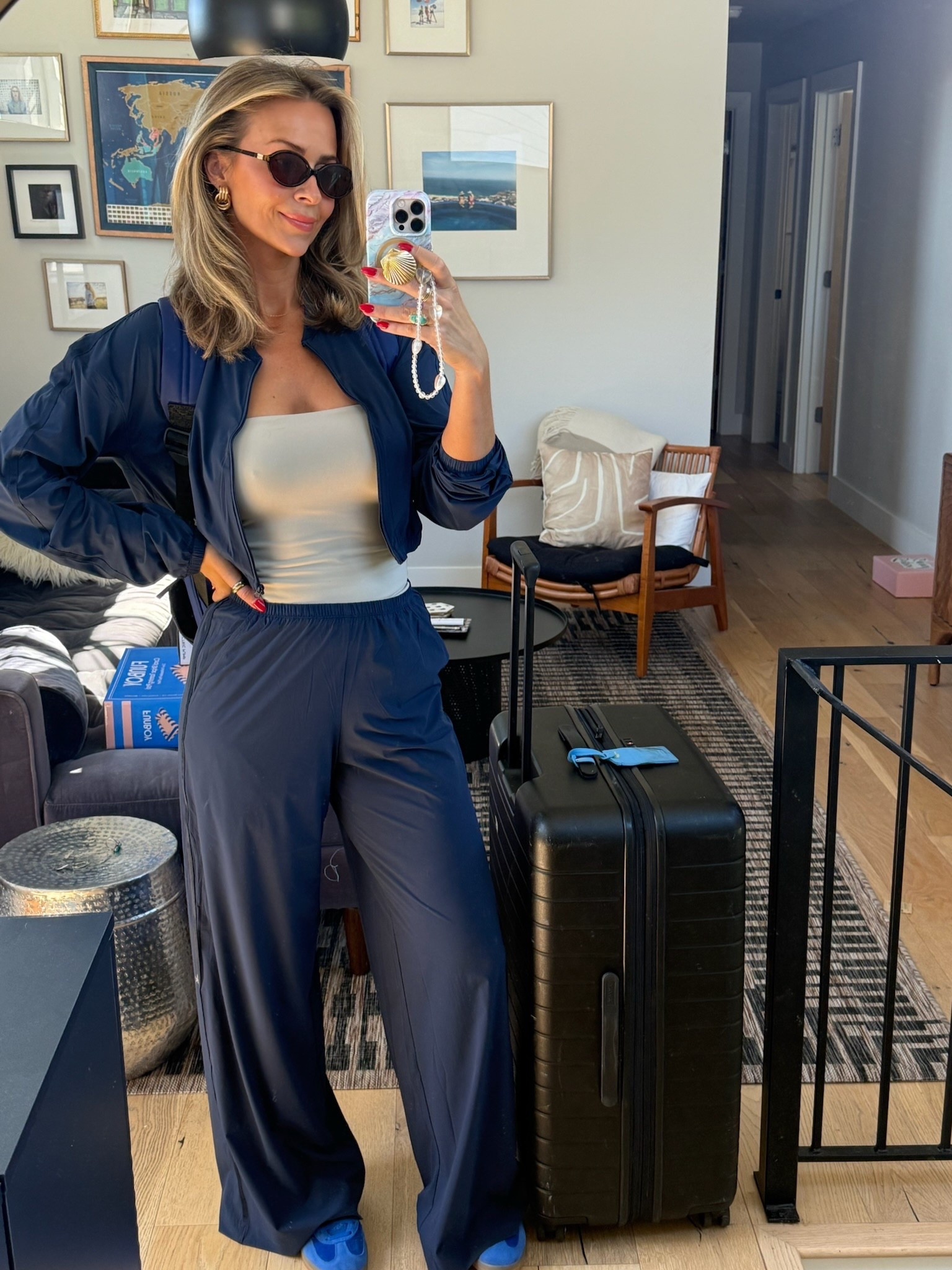 Favorite travel set on sale today ✈️ 30% off sitewide at Alo!

 I have it in red too! So many compliments on both. Small pants, medium jacket. Small tube top! #airportoutfit #alo 

#LTKTravel #LTKSaleAlert #LTKootd