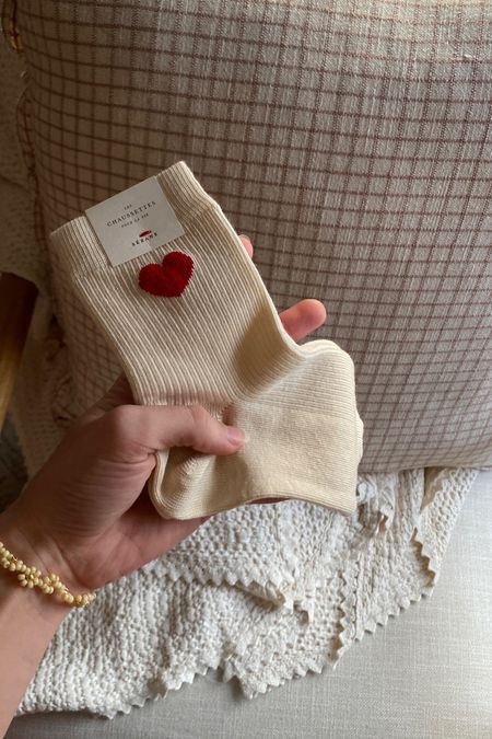 I saw a pic of taylor swift wearing these cutie heart socks and now *I* have these cutie heart socks. Can’t afford eras tour tix but I can afford socks. 

#LTKSeasonal #LTKGiftGuide