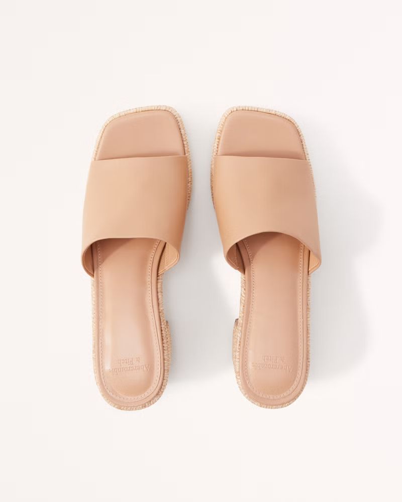 Retro Mule Platform Heels | Abercrombie & Fitch (US)