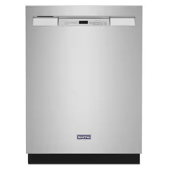 Maytag Front Control 24-in Built-In Dishwasher (Fingerprint Resistant Stainless Steel), 50-dBA | Lowe's