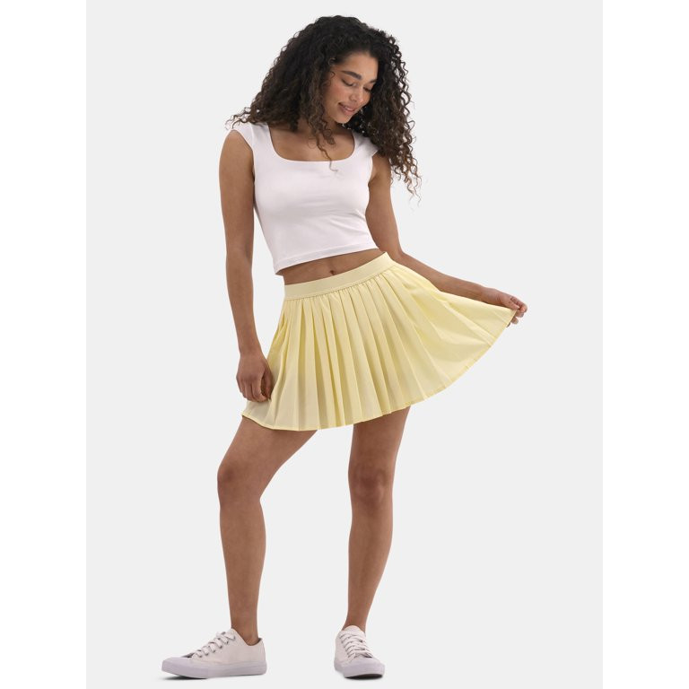 No Boundaries Pleated Tennis Skort, Women's | Walmart (US)