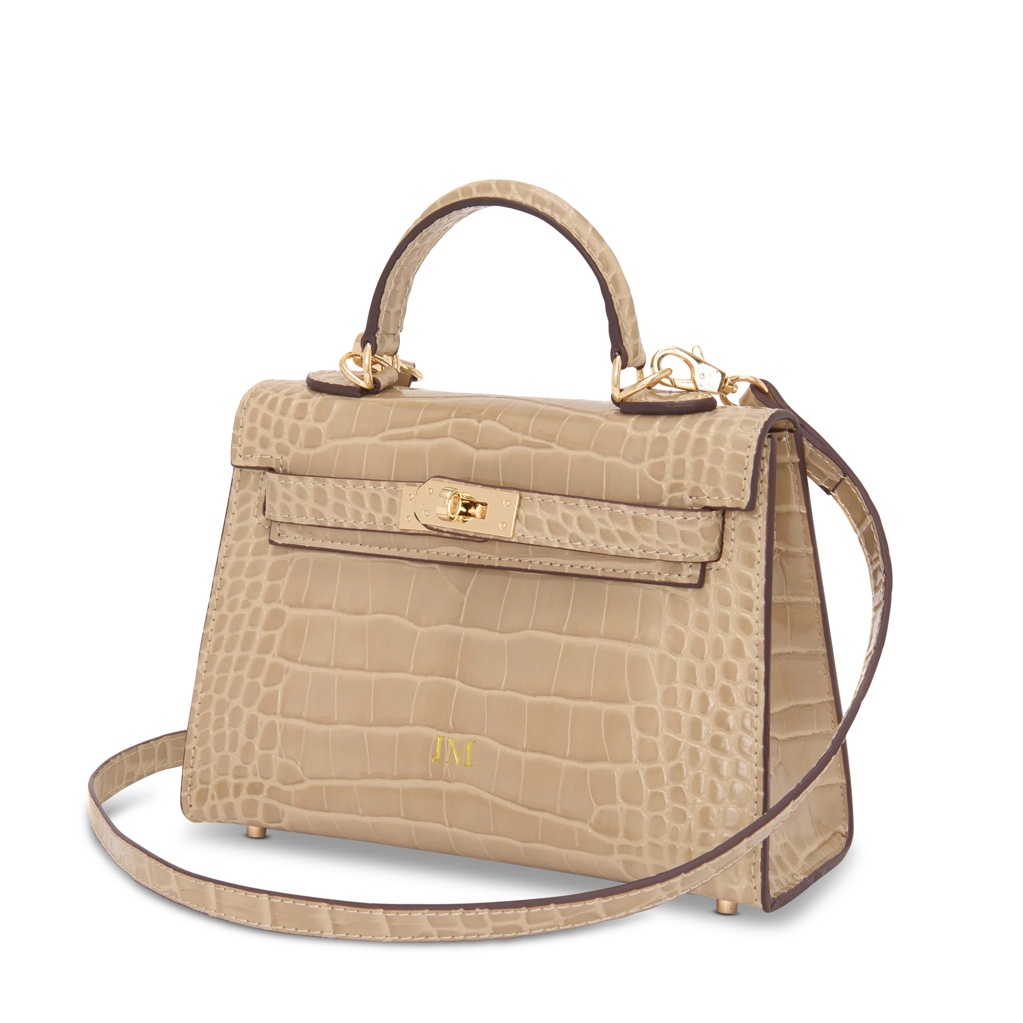 Lily & Bean Hettie The Croc Style Mini Bag -Khaki | Lily and Bean