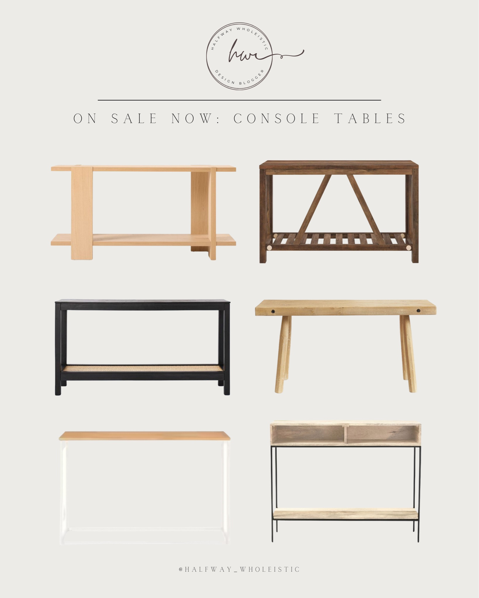 Save big on console tables for your entryway or living room! 

#westelm #furniture #naturalwood #target #perigold 

#LTKhome #LTKsalealert #LTKFind