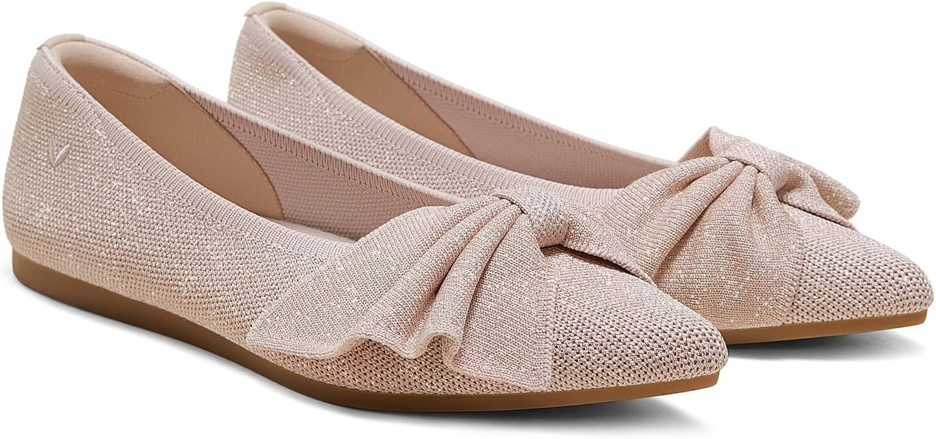 VIVAIA Azura Women\u2018s Flats Pointed Toe Bow Ballet Flat Slip on Comfortable Casual Dress Shoe... | Amazon (US)