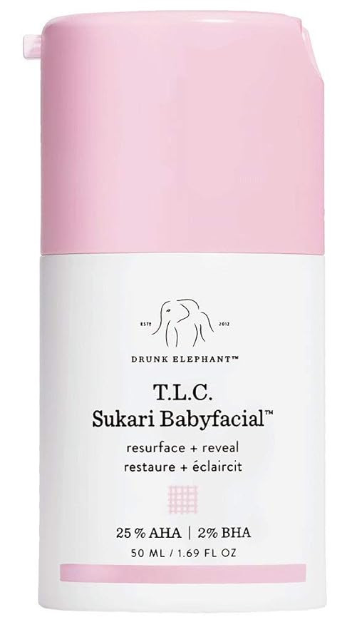 Drunk Elephant T.L.C. Sukari Babyfacial. AHA/BHA Face Mask for Great Skin Clarity, Texture and To... | Amazon (US)