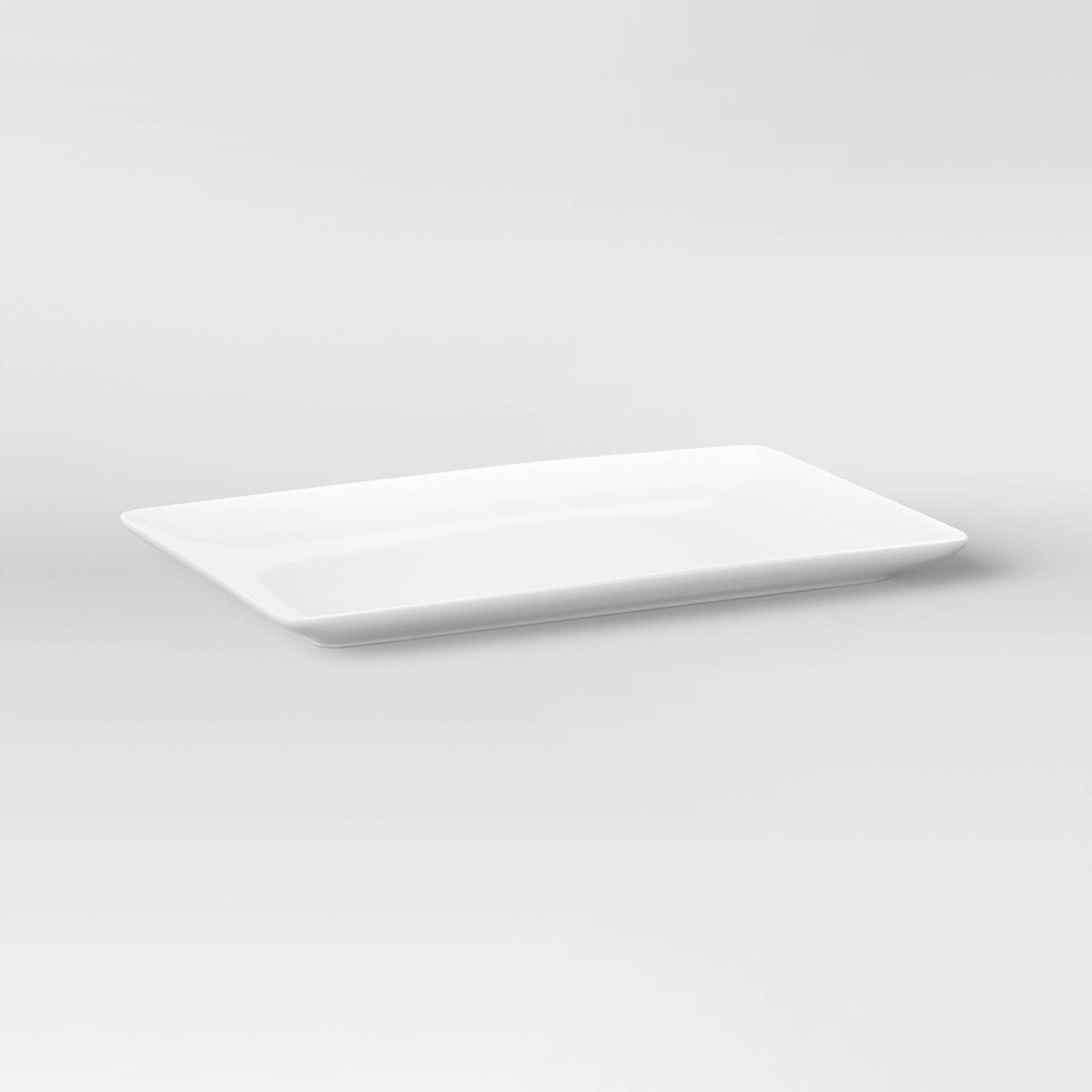 15.2" x 9.6" Porcelain Rectangular Platter White - Threshold™ | Target