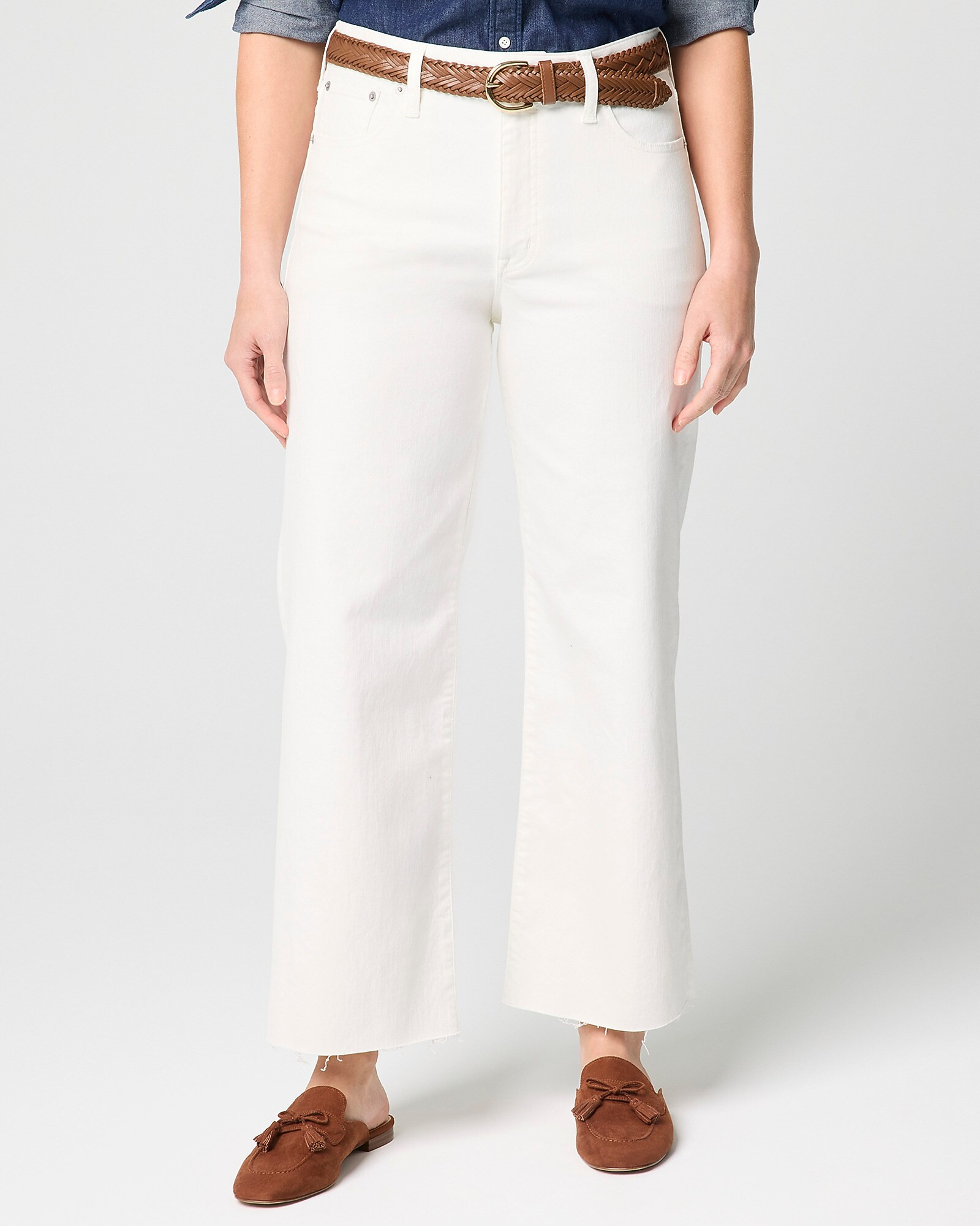 Curvy wide-leg cropped jean in all-day stretch | J.Crew Factory