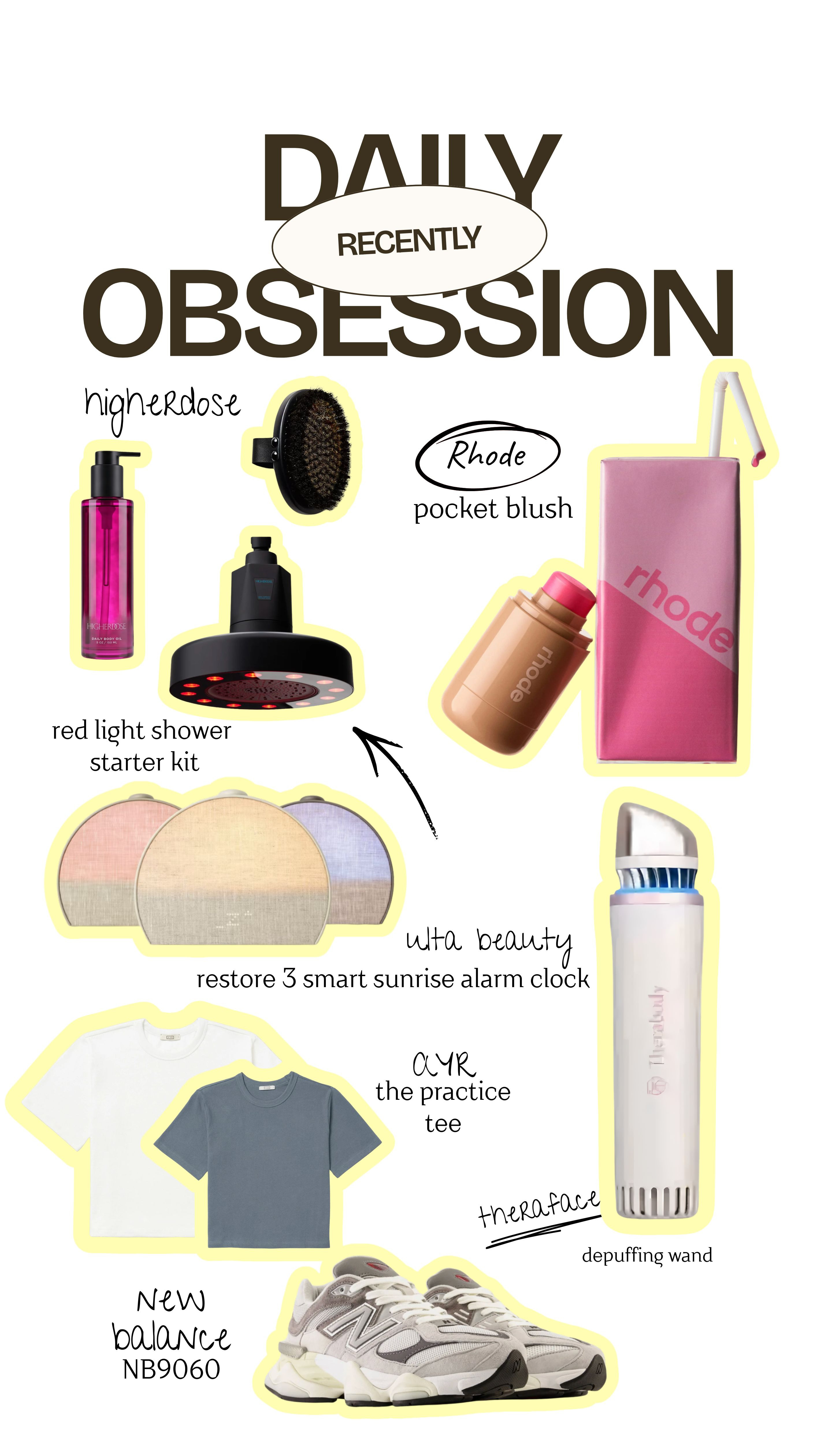 I always keep these handy! 

#CurrentFavorites #rhodeskin #rhodeblush #minimalistshirt 

 #LTKdayinmylife #LTKootd