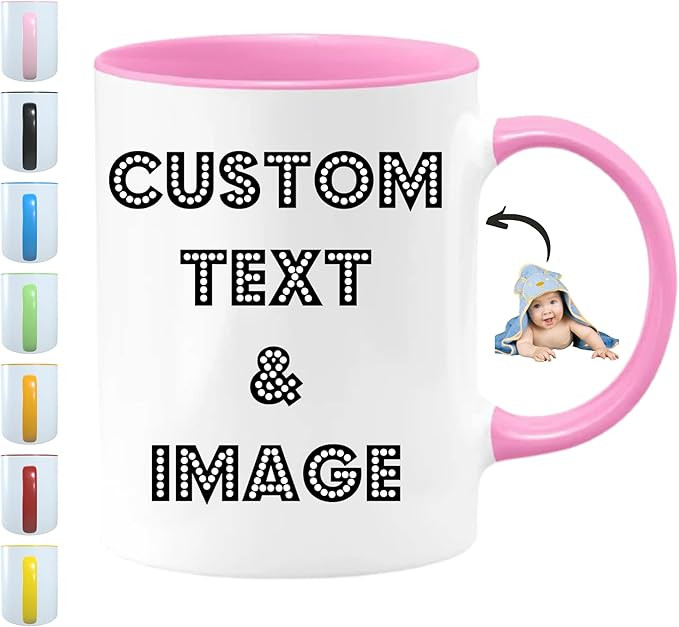 Custom Mug With Pictures - Personalized Coffee Mug With Photo, Text, Logo | Customized Gifts for ... | Amazon (US)