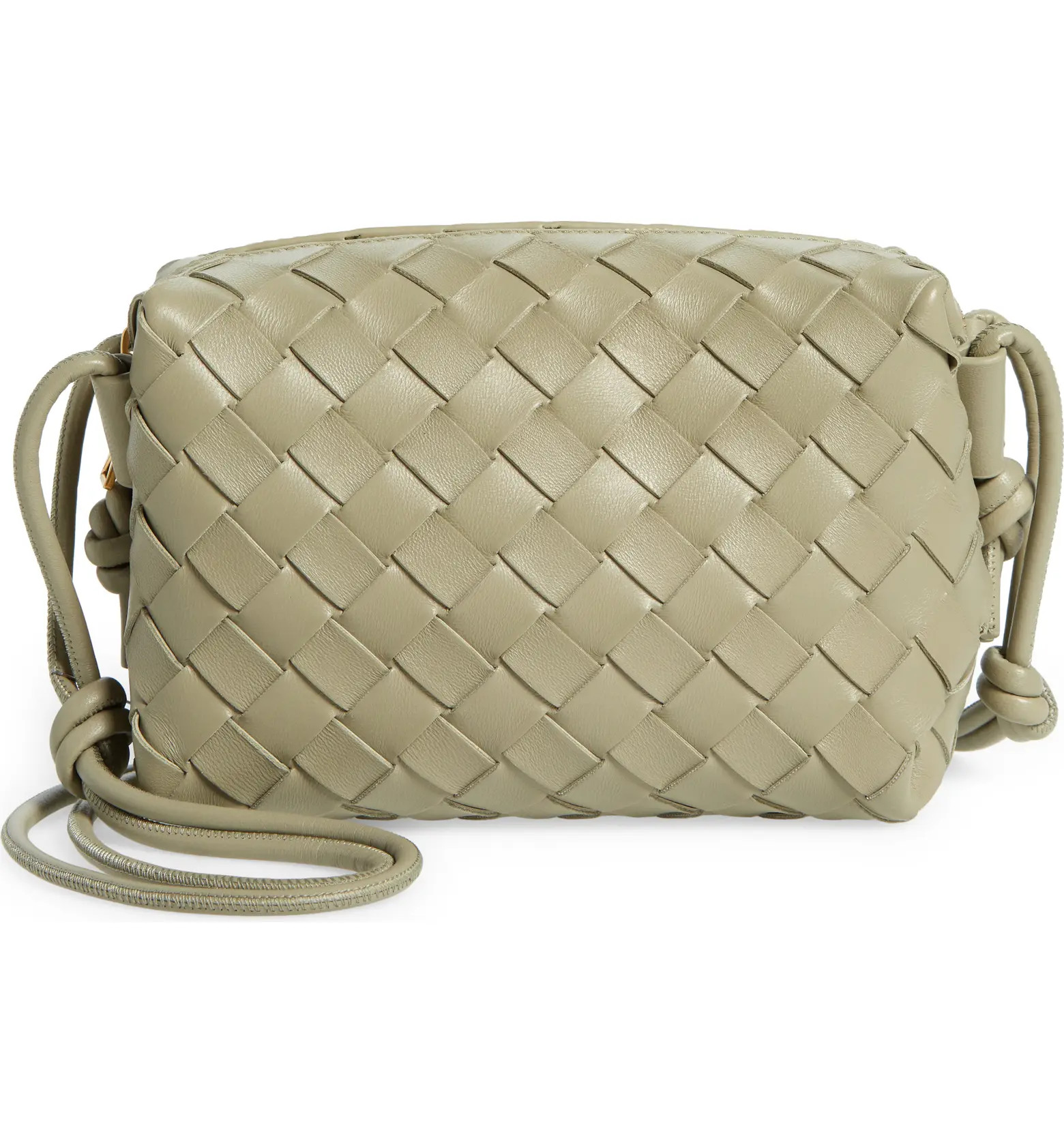 Mini Intrecciato Leather Crossbody Bag | Nordstrom