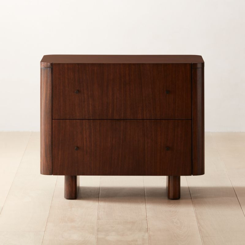 Andora 2-Drawer Wood Nightstand + Reviews | CB2 | CB2