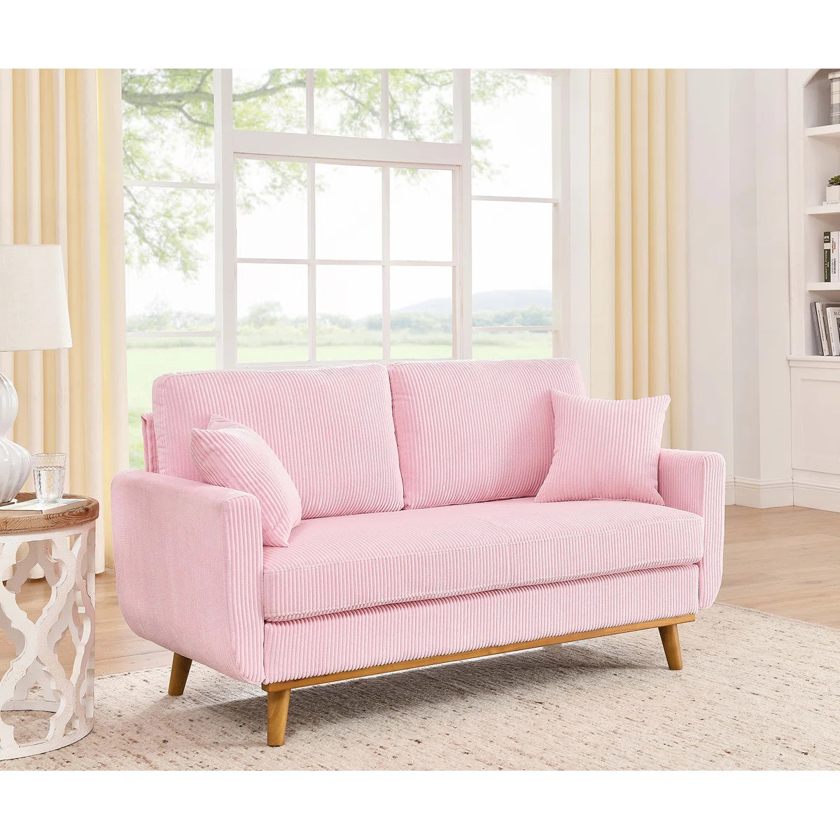 Artina 65'' Square Arm Loveseat | Wayfair North America