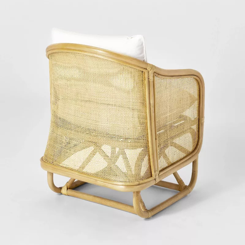 Rialto Woven Barrel Back Chair with Cushion - Threshold™ designed with Studio McGee | Target