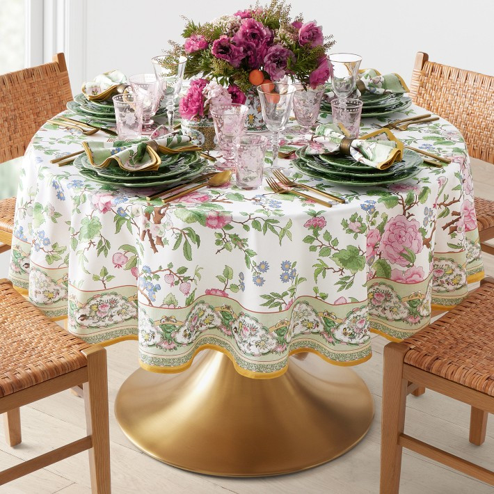 Canton Rose Round Tablecloth | Williams-Sonoma