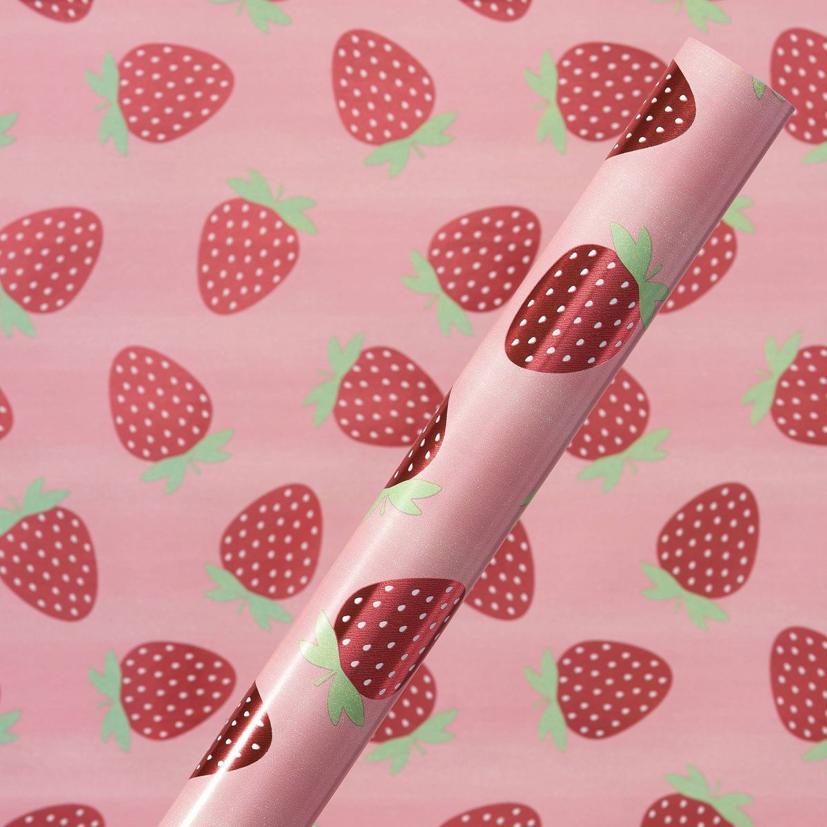 Kids' Strawberries Roll Gift Wrap - Spritz™ | Target