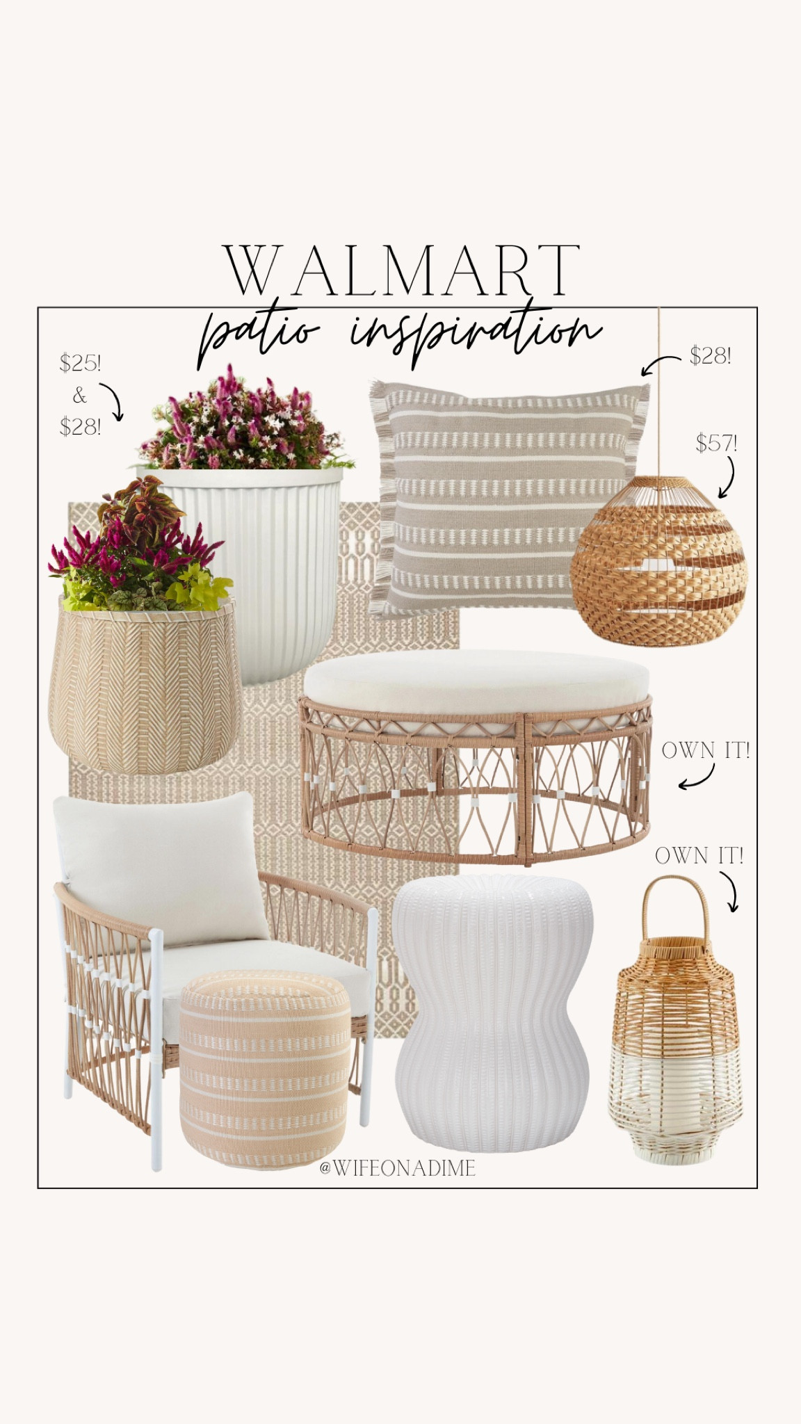 Walmart patio inspiration! 🪴 

Walmart, Walmart finds, Walmart favorites, Walmart decor, Walmart home, Walmart patio, spring, spring finds, spring favorites, spring decor, spring home, outdoor decor, patio decor, outdoor inspiration, patio inspiration, outside decor, outside inspiration, backyard decor, backyard inspiration, outdoor pillows, outdoor furniture, patio furniture, outdoor faves, outdoor finds, outdoor refresh, spring refresh, decor refresh, decor finds, decor favorites, patio set, lanterns, better homes and gardens, woven pendant light, outdoor hanging light, outdoor light, outdoor planter, ceramic planter, neutral decor, neutral patio, neutral planter, plant pot planter, outdoor pouf, outdoor rug, side table, garden patio stool, wicker patio furniture, white outdoor furniture

#LTKhome #LTKFind #LTKSeasonal