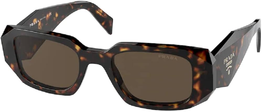 Prada PR17WS Rectangle Sunglasses for Women + BUNDLE With Designer iWear Complimentary Eyewear Ki... | Amazon (US)