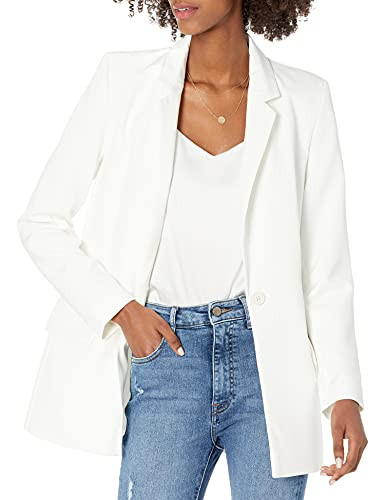 The Drop Women's Blake Long Blazer, Ivory, 4X | Amazon (US)