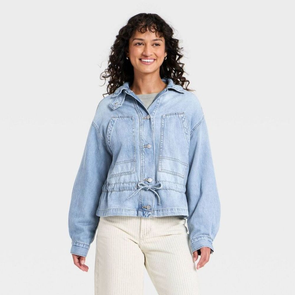 Universal Thread - Women's Cinched Denim Jacket - Universal Thread Li Light Wash | Poshmark