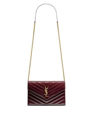 Saint Laurent Cassandre Envelope Chain Wallet in Patent Leather | Bloomingdale's (US)