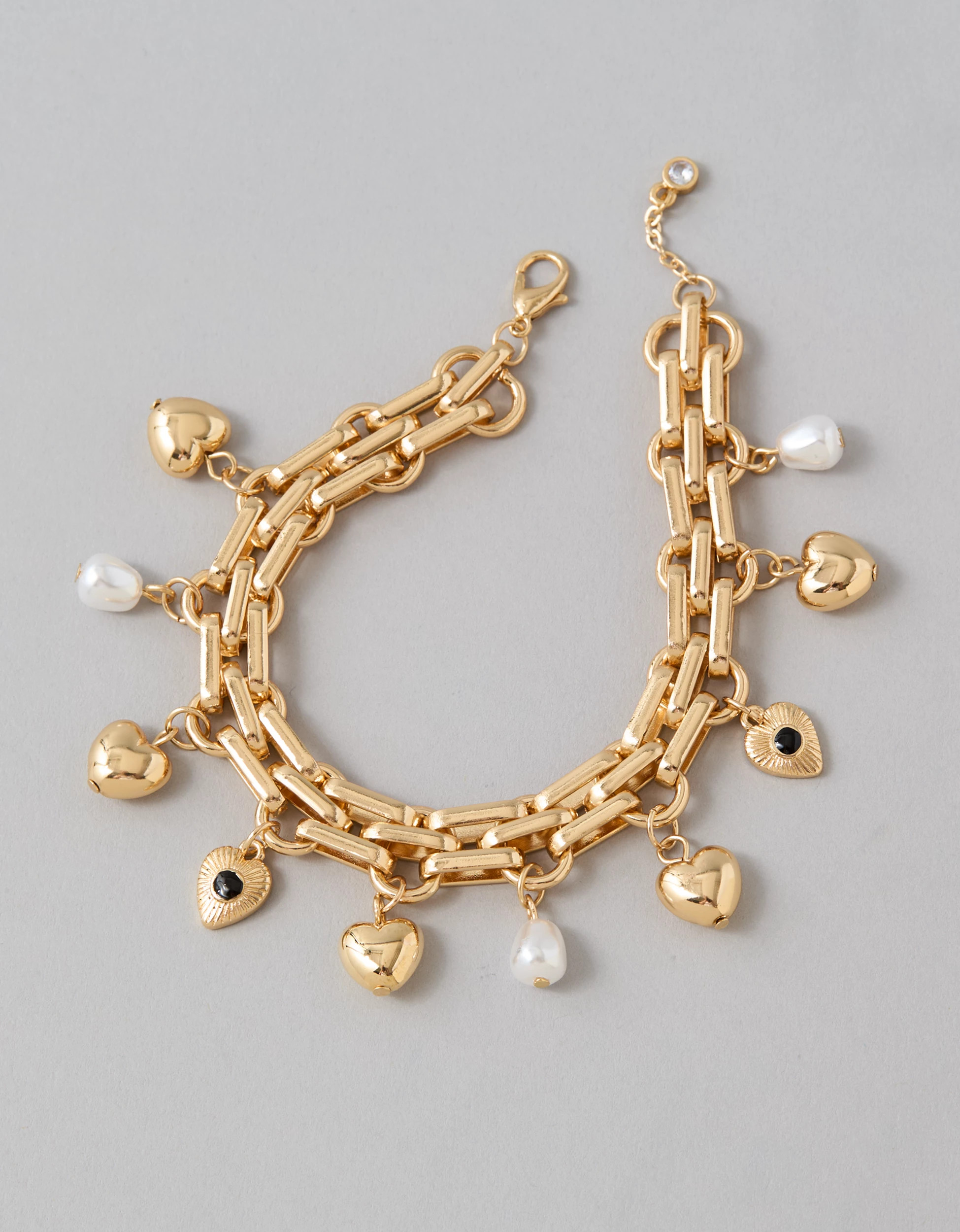 AEO Heart Charm Bracelet | American Eagle Outfitters (US & CA)