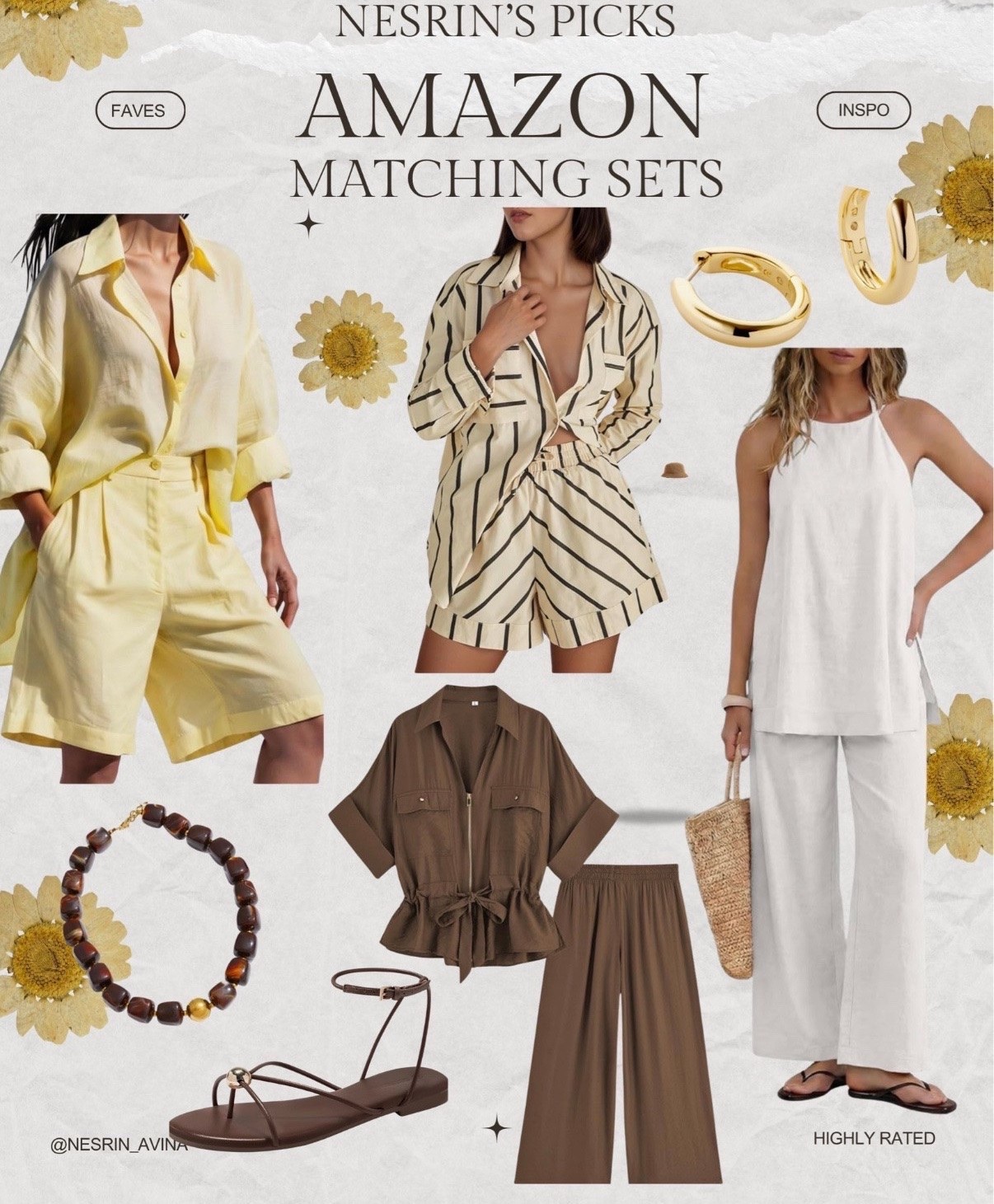 amazon matching sets
resort wear 
summer looks