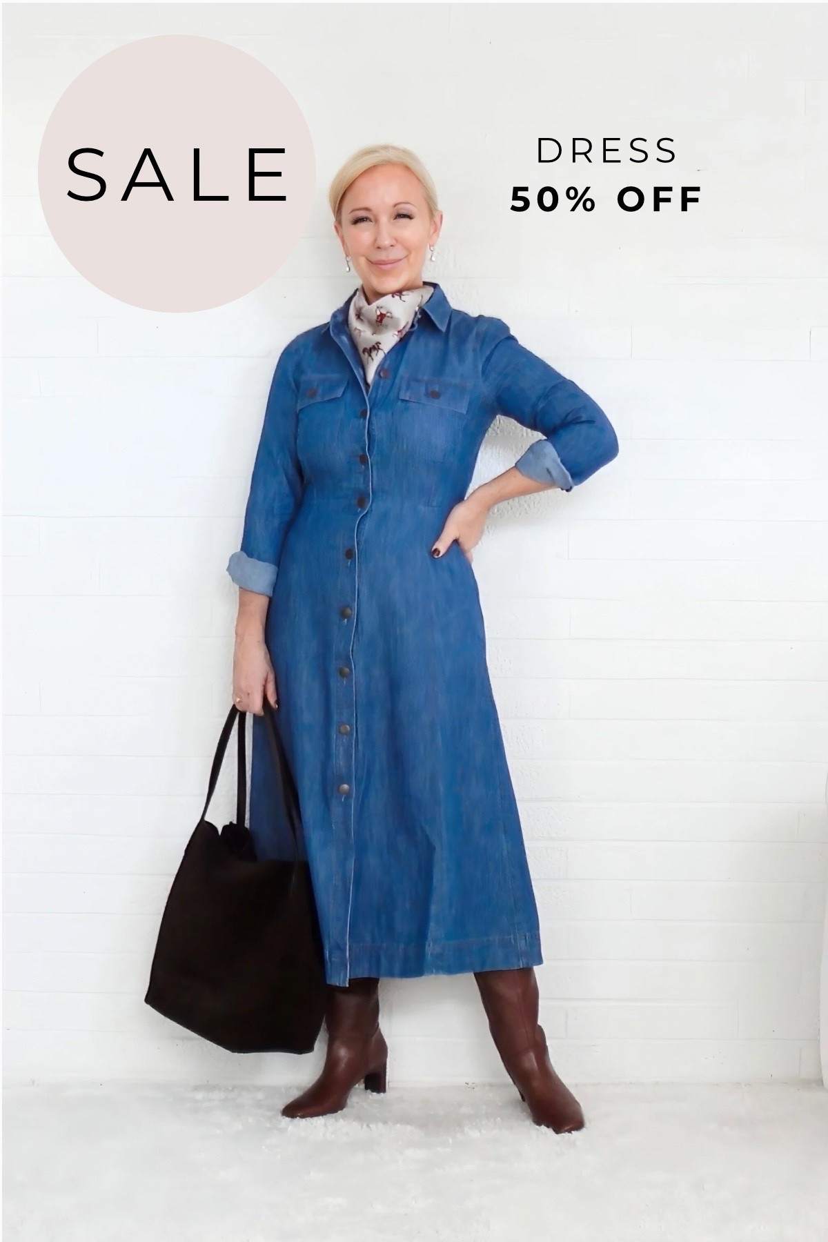 Chambray Dress is HALF OFF!

#LTKOver40 #LTKSaleAlert #LTKPetite