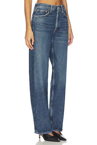 AGOLDE Arc Loose Wide Jeans in Shortwave from Revolve.com | Revolve Clothing (Global)