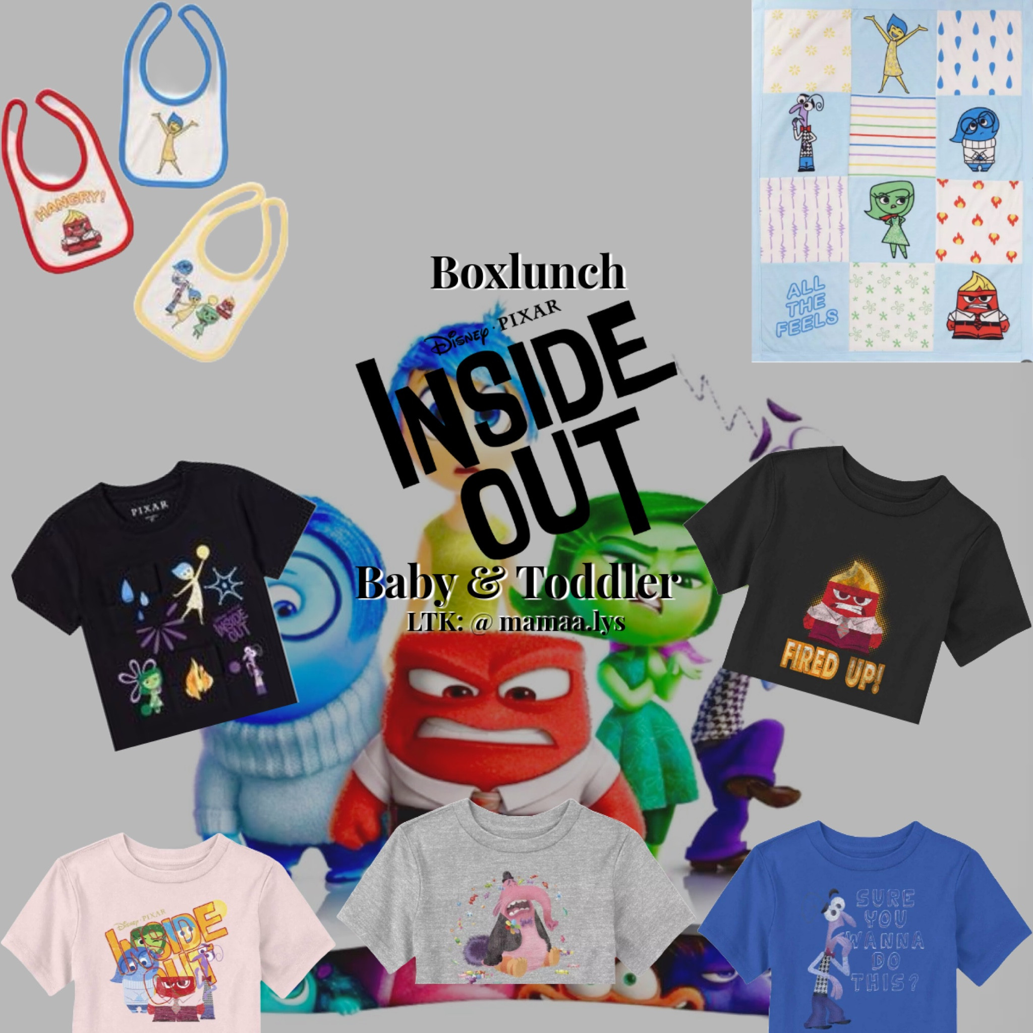 Inside out | Inside out 2 | Pixar | Disney | Baby | Toddler | Kids | Boxlunchh 

#LTKGiftGuide #LTKBaby #LTKKids