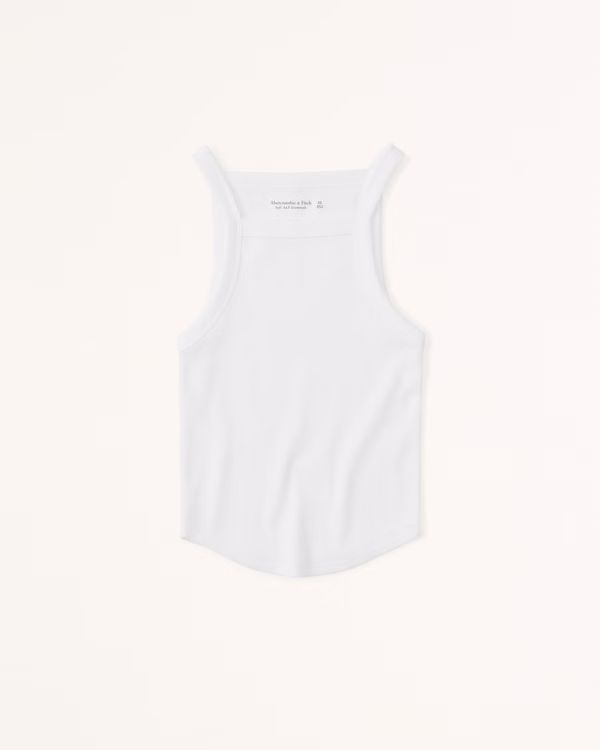 Women's Essential Ribbed Strappy Tank | Women's Tops | Abercrombie.com | Abercrombie & Fitch (US)