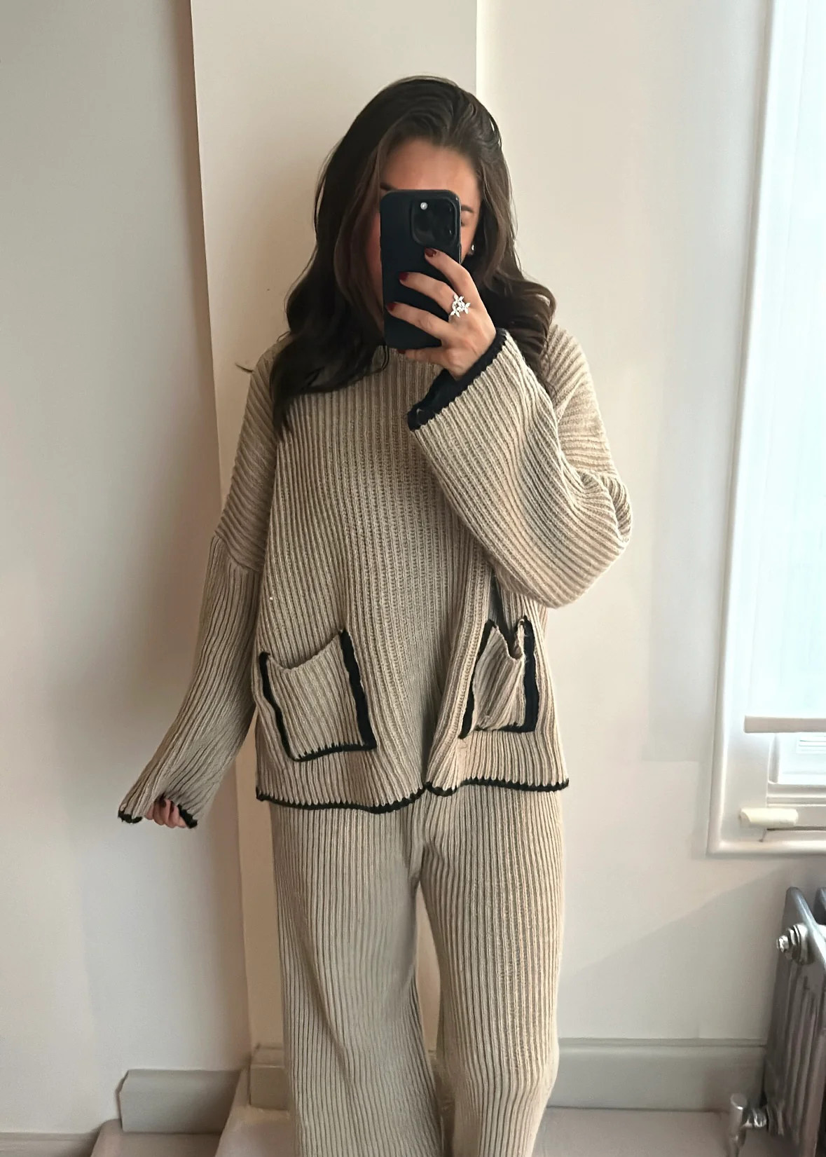 Tima Knit Jumper & Trouser Set - Mocha | Jewel Boutique