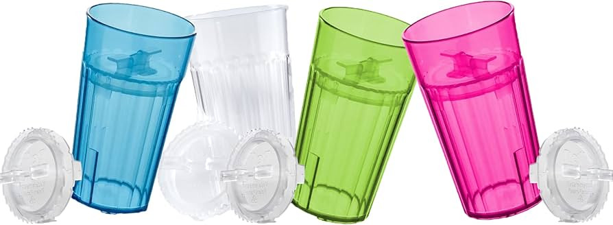 Reflo Smart Cup (Asst 4 colors) Open Training Cup, Toddler Cup, No Suction 6oz, 360 Control-Flow,... | Amazon (US)