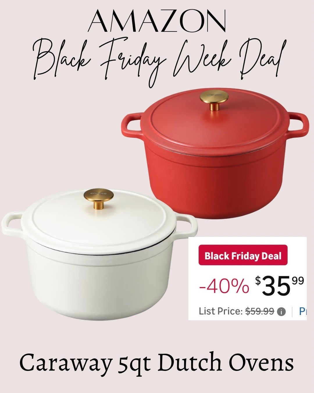 Caraway Dutch oven / Amazon Black Friday deal 

Great Christmas gift idea!






Amazon home
Amazon finds 
Gifts for her
Hostess gift 
Non toxic cookware 
Black Friday 
Christmas gift ideas 
Gift guide 

#LTKCyberWeek #LTKGiftGuide #LTKHoliday