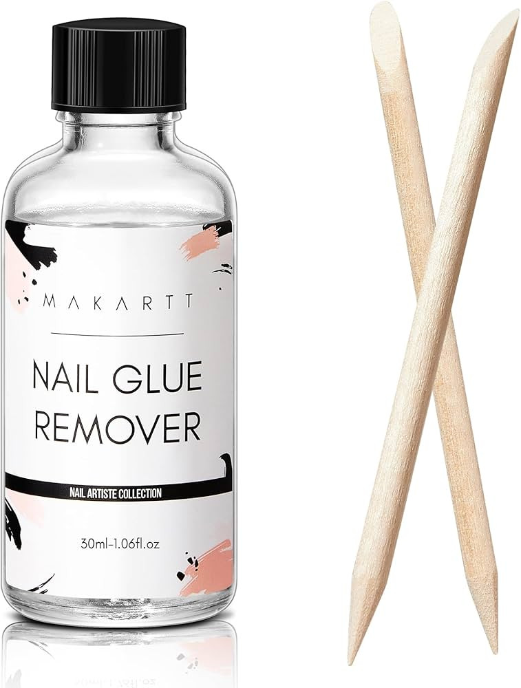 Makartt Nail Glue Remover for Press on Nails-30ML Press On Nail Remover-Easy Removal Debonder for... | Amazon (US)