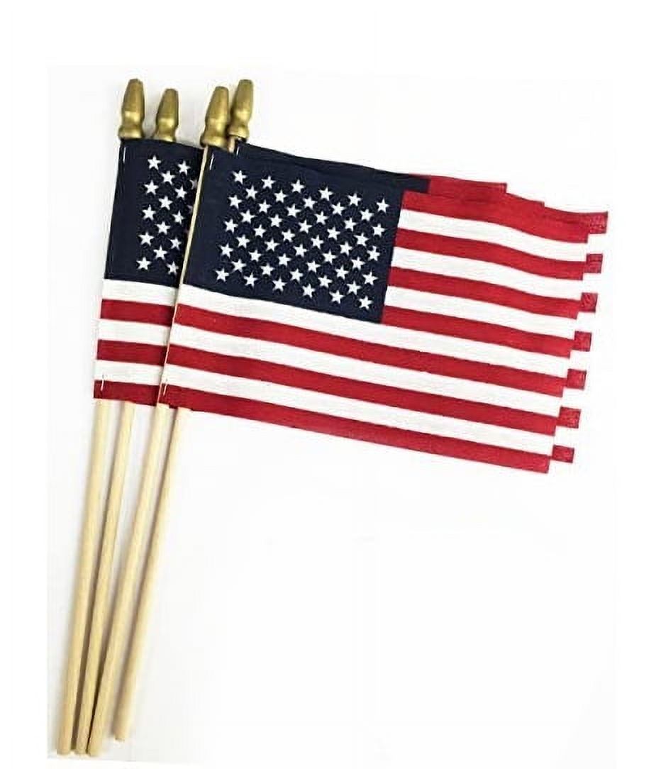 American Printed Polycotton Stick Flag, 12" x 18" by Betsy Flags, 2-Pack - Walmart.com | Walmart (US)