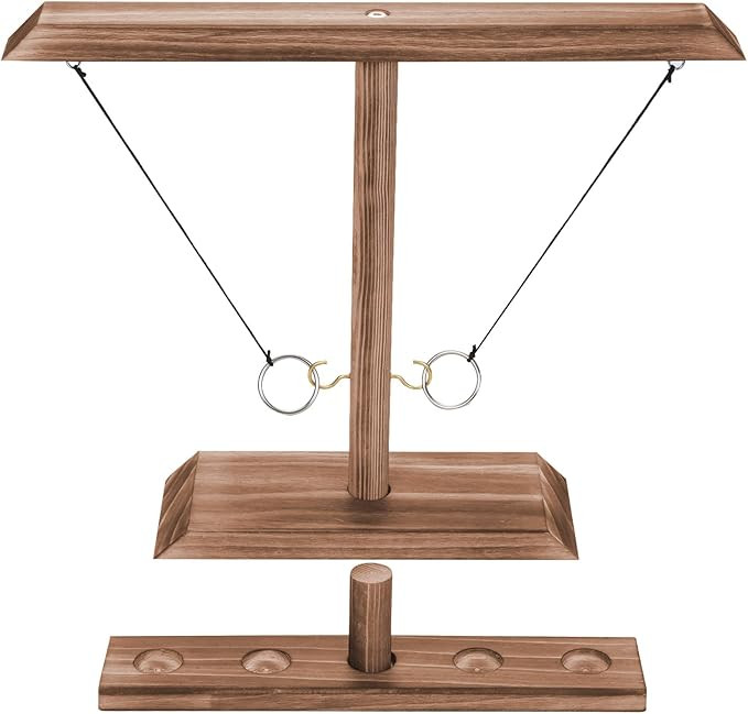 Ring Hook Game Hook and Ring Game Ring Toss Game Handmade Wooden Large Size Toss Game Ladder for ... | Amazon (US)