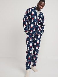 Matching Holiday Print Flannel Pajamas Set for Men | Old Navy (US)