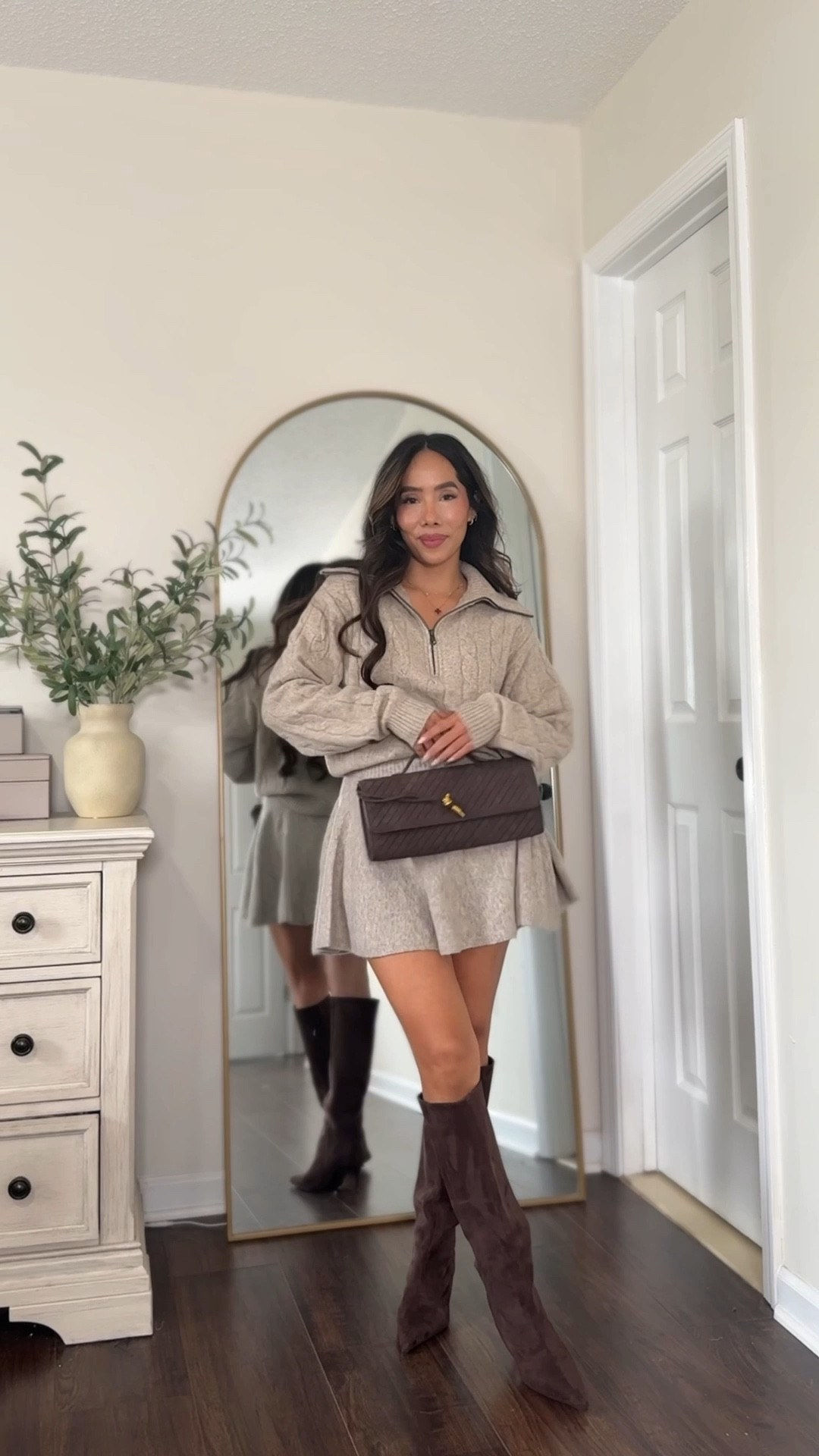 Thanksgiving outfit inspo ✨  Sizing info:
Top: XS 
Skirt: XS 

#LTKFindsUnder50 #LTKPetite #LTKStyleTip