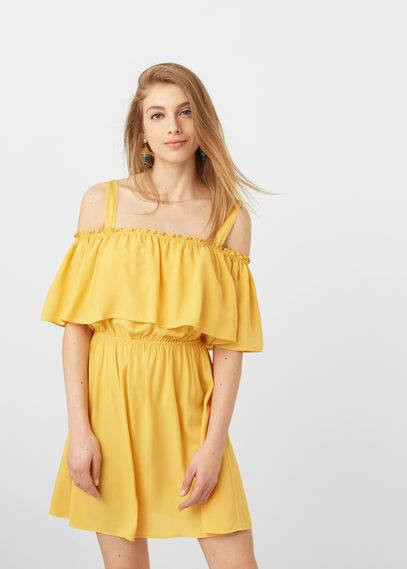 MANGO OUTLET Off shoulder dress | MANGO (US)