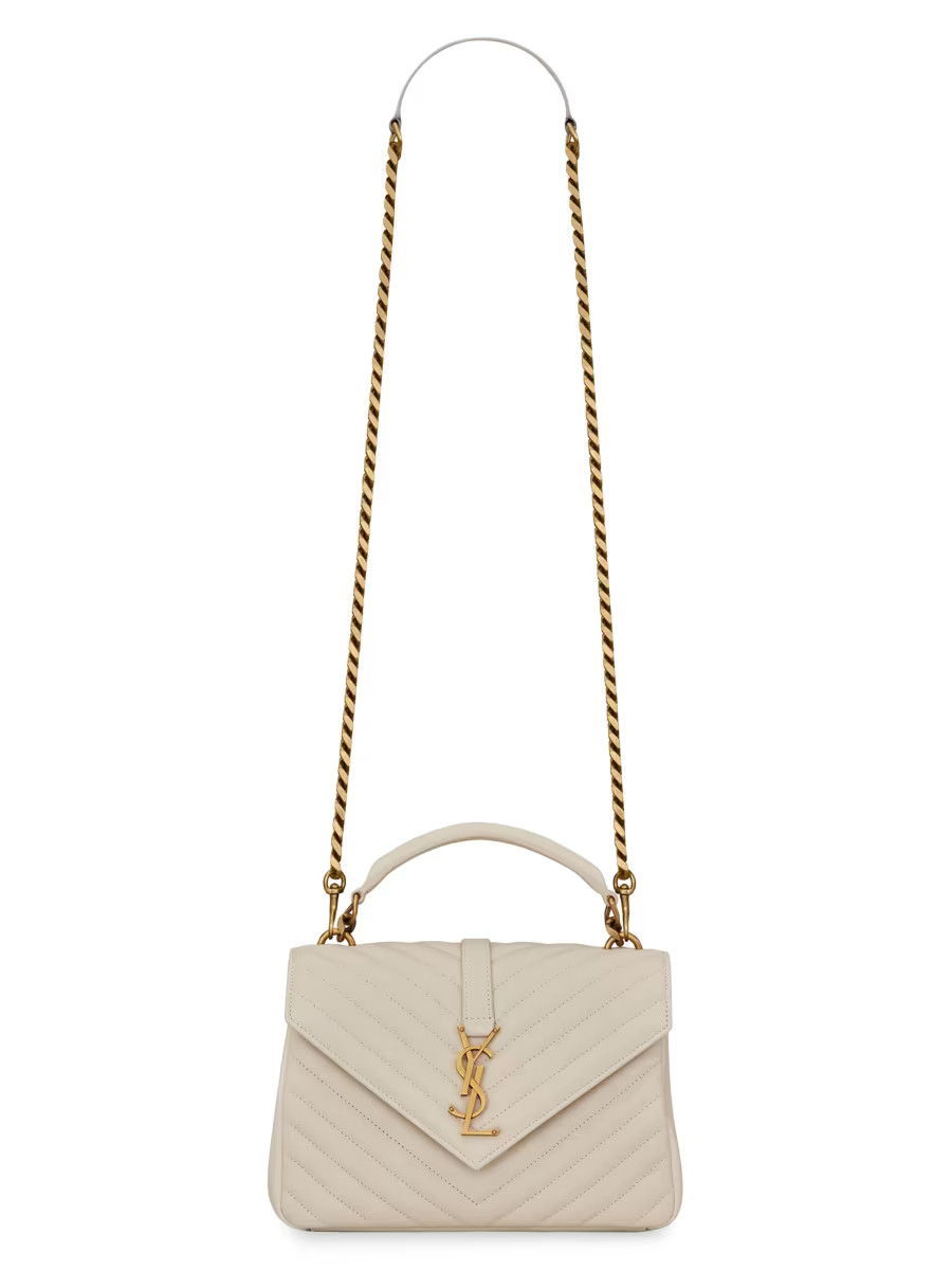 College Medium Shoulder Bag in Quilted Leather | Saks Fifth Avenue