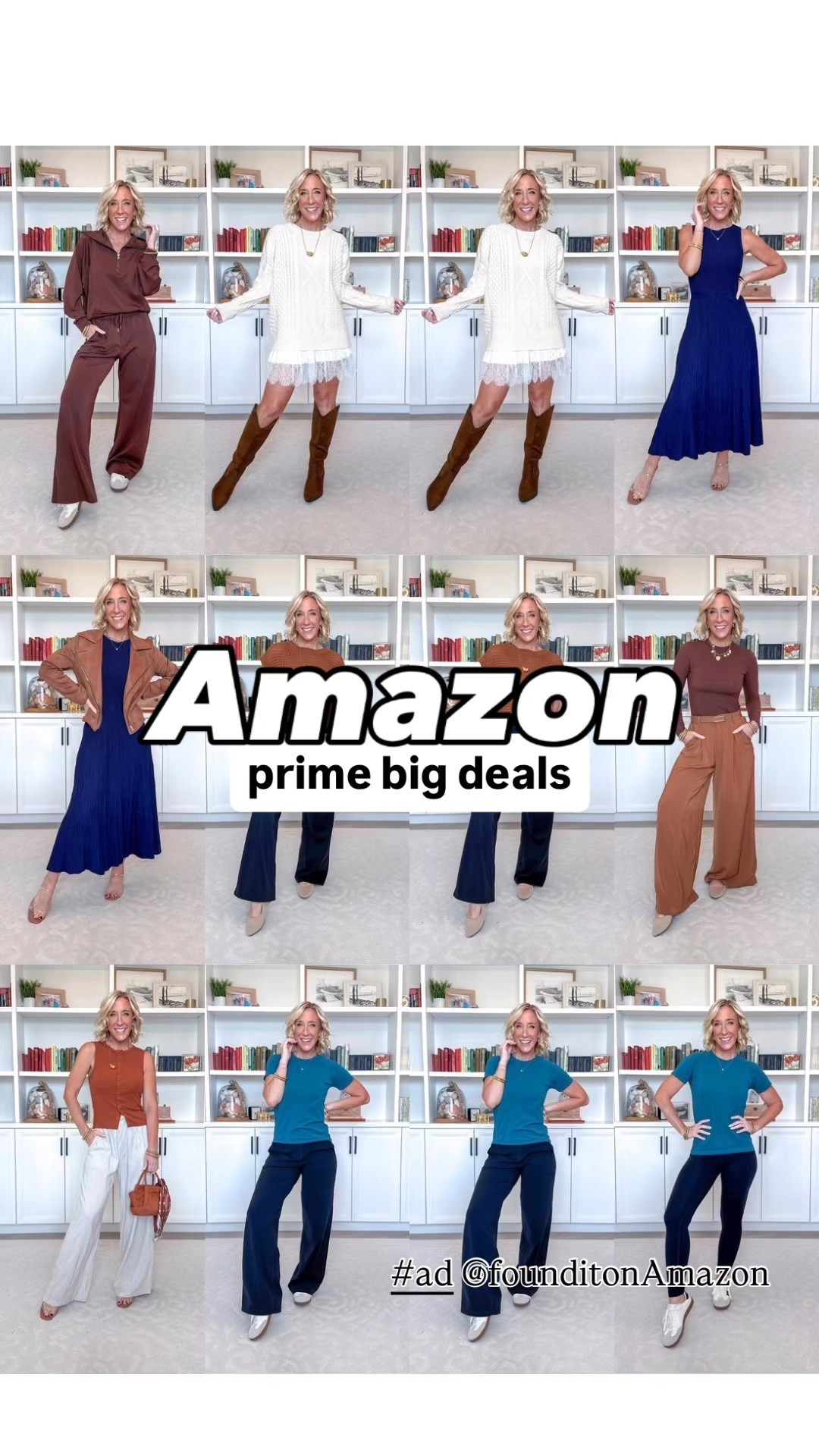 Amazon: prime big deals #ad
1. 2 Piece Half Zip Set - size small.
2. Casual Sneakers - size up a 1/2.
3. Oversized Crewneck Cable Knit Pullover Sweater - size small.
4. Sleeveless Pleated Sweater Dress - size small.
* Faux Suede Jacket - size small.
5. Yoga Work Pants - size small, petite.
6. Crochet Cap Sleeve Sweater - size small.
7. Wide Leg Palazzo Trousers - size small.
8. Double lined tops (long, short, sleeveless) - all size small.
9. Ribbed Vest Tank - size small.
10. Wide Leg Linen Pants - size small.
11. Faux Suede Mini Tote Bag 
12. Butterluxe Workout Leggings - size small.
13. Seamless Workout Top - size small.
14. Butterlift Wide Leg Pants - size small.
15. Wireless Seamless Bra - size medium.
@amazon #founditonAmazon 

#LTKSeasonal #LTKOver40 #LTKFindsUnder50