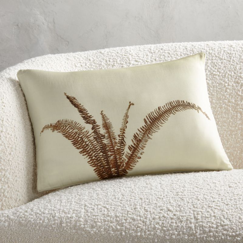 18"x12" Tansy Leaf Pillow | CB2 | CB2