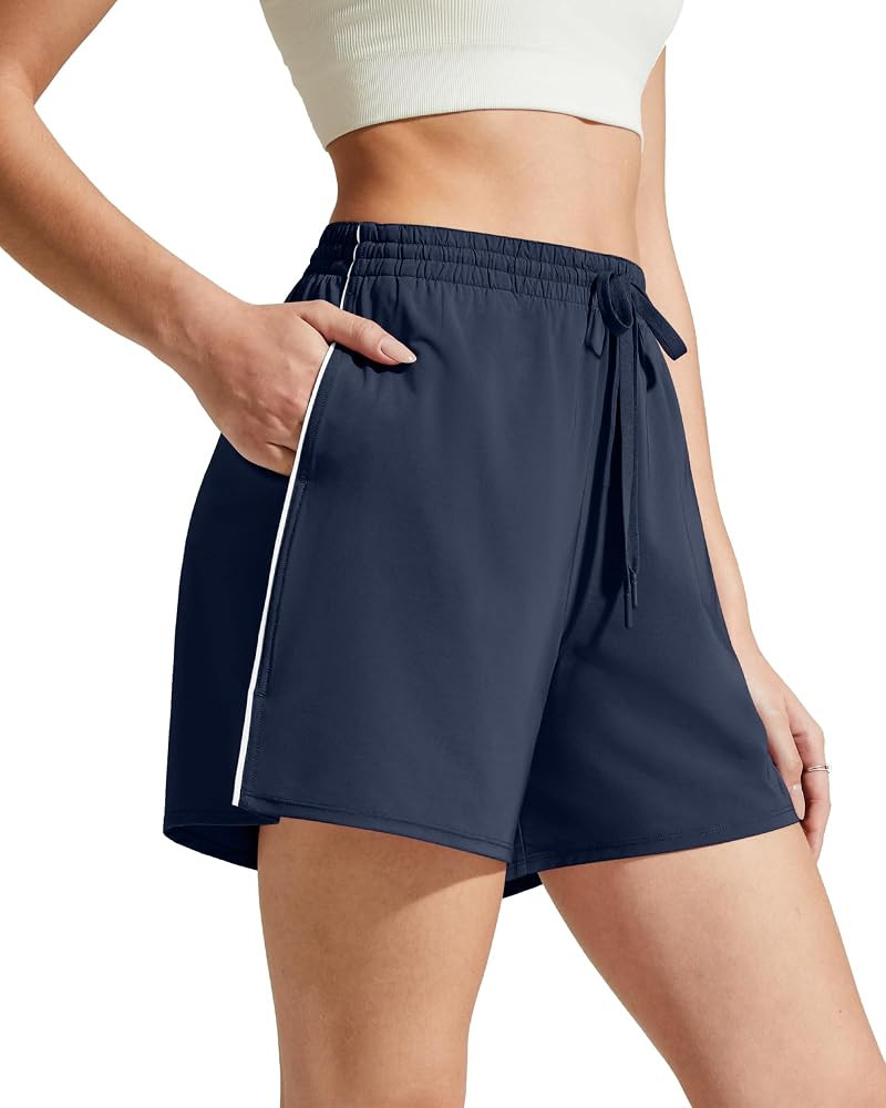 G4Free Chillwhisp Split Running Shorts for Women 3"- Built-in Shorts for Athletic Workout Gym | Amazon (US)