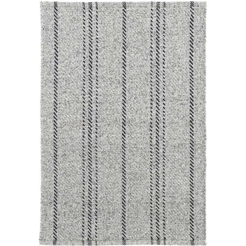 Melange Striped Hand-Woven Gray/Black Area Rug | Wayfair Professional