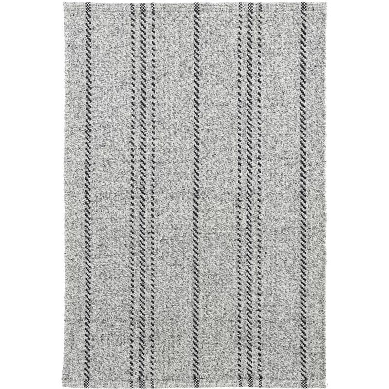 Melange Striped Hand-Woven Gray/Black Area Rug | Wayfair Professional