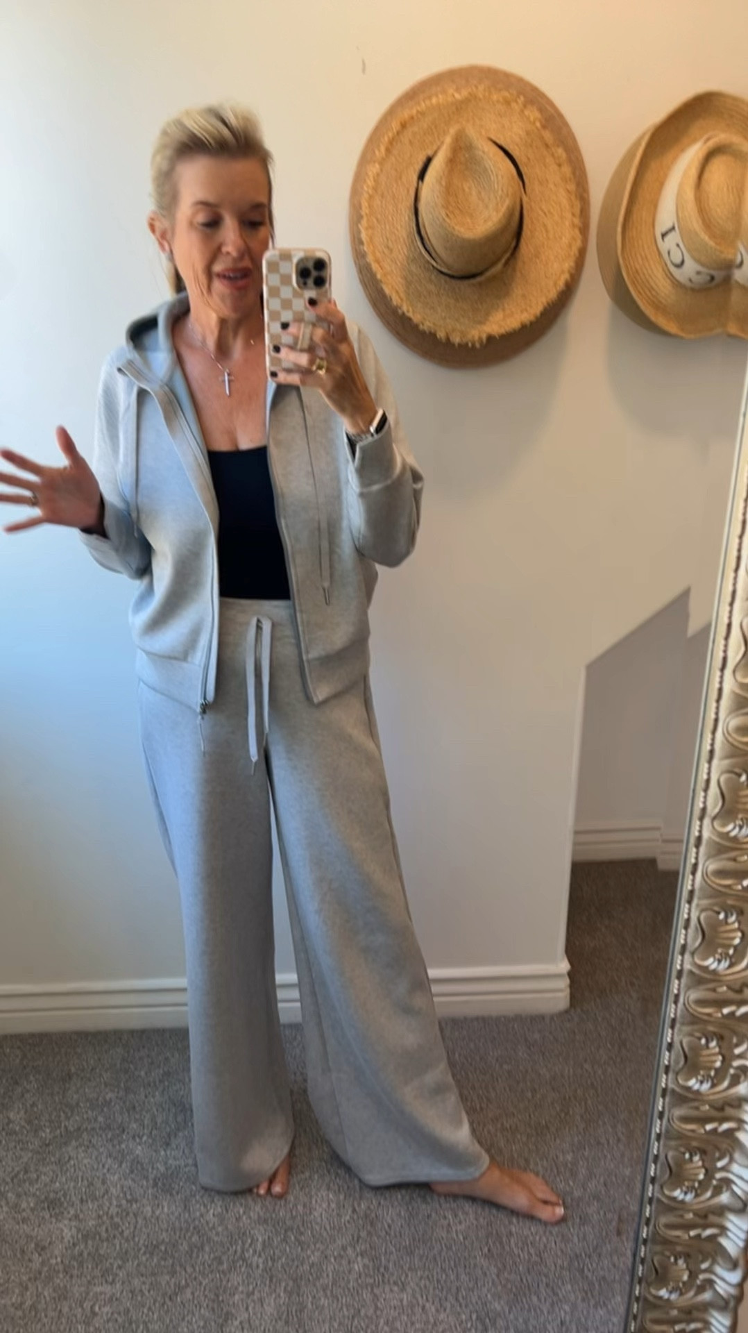 Spanx sales

Spanx has over 134 best selling items on sale

Their air essentials wide leg pant is now 50% off in 4 colors 
Blush, olive, navy and pumpkin
Hurry and grab a pair…

I am wearing the new heather grey and the new front zip 
You love these and won’t want to wear any other lounging outfit 

Fit tts

#LTKFindsUnder100 #LTKVideo #LTKSaleAlert