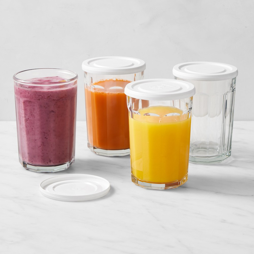 Working Glasses with Lids, 21-oz, Set of 4 | Williams-Sonoma