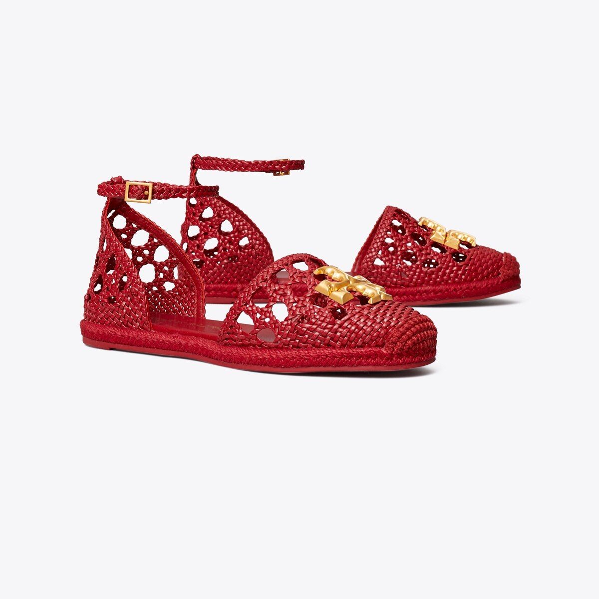 Eleanor Woven D'Orsay Flat Espadrille | Tory Burch (US)