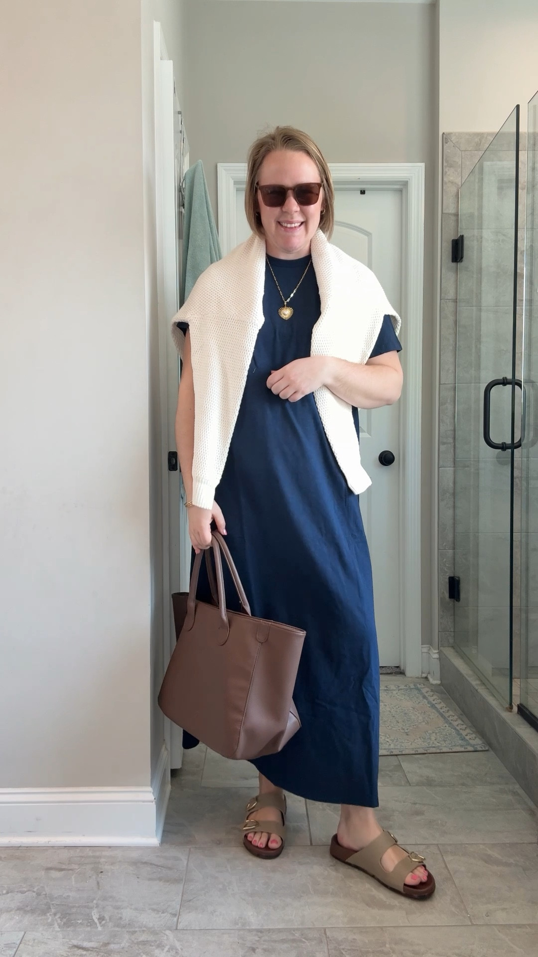 My absolute favorite brand for comfy yet chic pieces is @Pact this shirt dress is such a classic staple and comes in 4 colors! I’m in an XL and will be wearing this all spring and summer! The shoreline sweater is perfect for those cooler mornings! And my @rothys buckle slides are a spring staple! 

#LTKmomlife #LTKMidsize #LTKootd