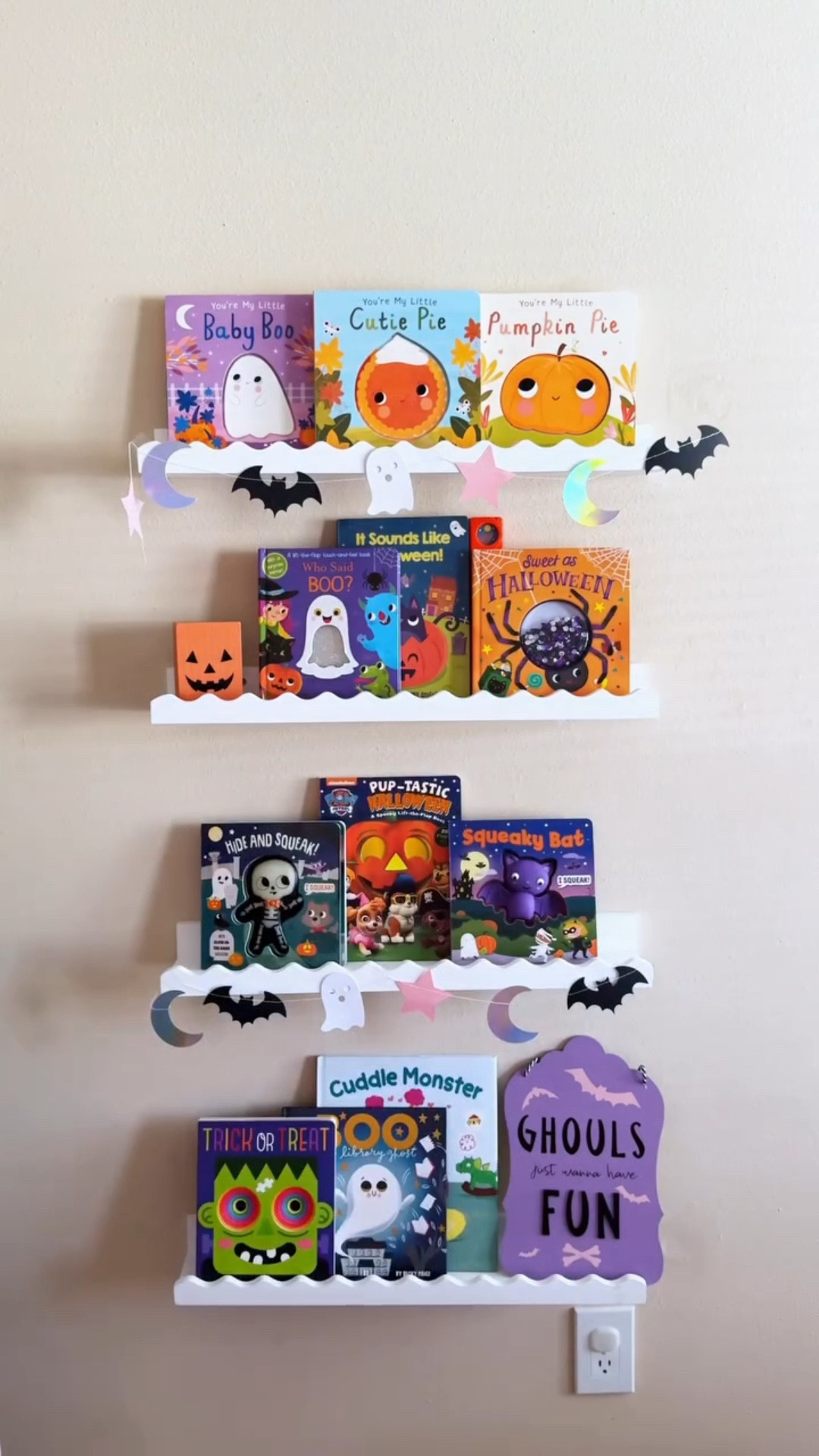 Halloween bookshelf 🎃🦇 @silverdolphinbooks @studiofunbooks - I’m so late posting, I set up this shelf in Jordyn’s playroom Oct. 1st 🫣

 #kidsbooks #bookhaul #halloweenbooks #booksforkids #kidsbooktok

#LTKKids #LTKHalloween #LTKGiftGuide